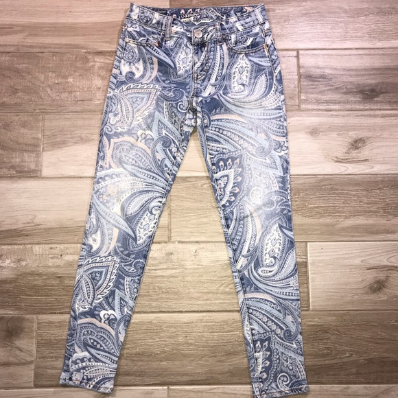 American Eagle Outfitters Denim - AMERICAN EAGLE OUTFITTERS PATTERNED SKINNY JEGGING